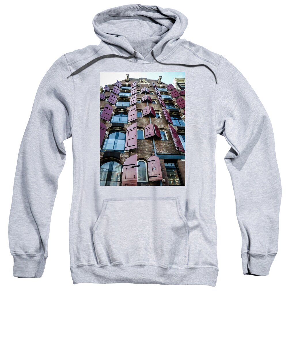 Cheese Sweatshirt featuring the photograph Cheese Warehouse - Amsterdam by Pamela Newcomb