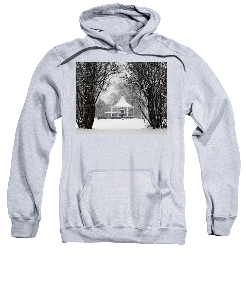 Vermont Sweatshirt featuring the photograph Christmas Season in the Park by Tim Kirchoff