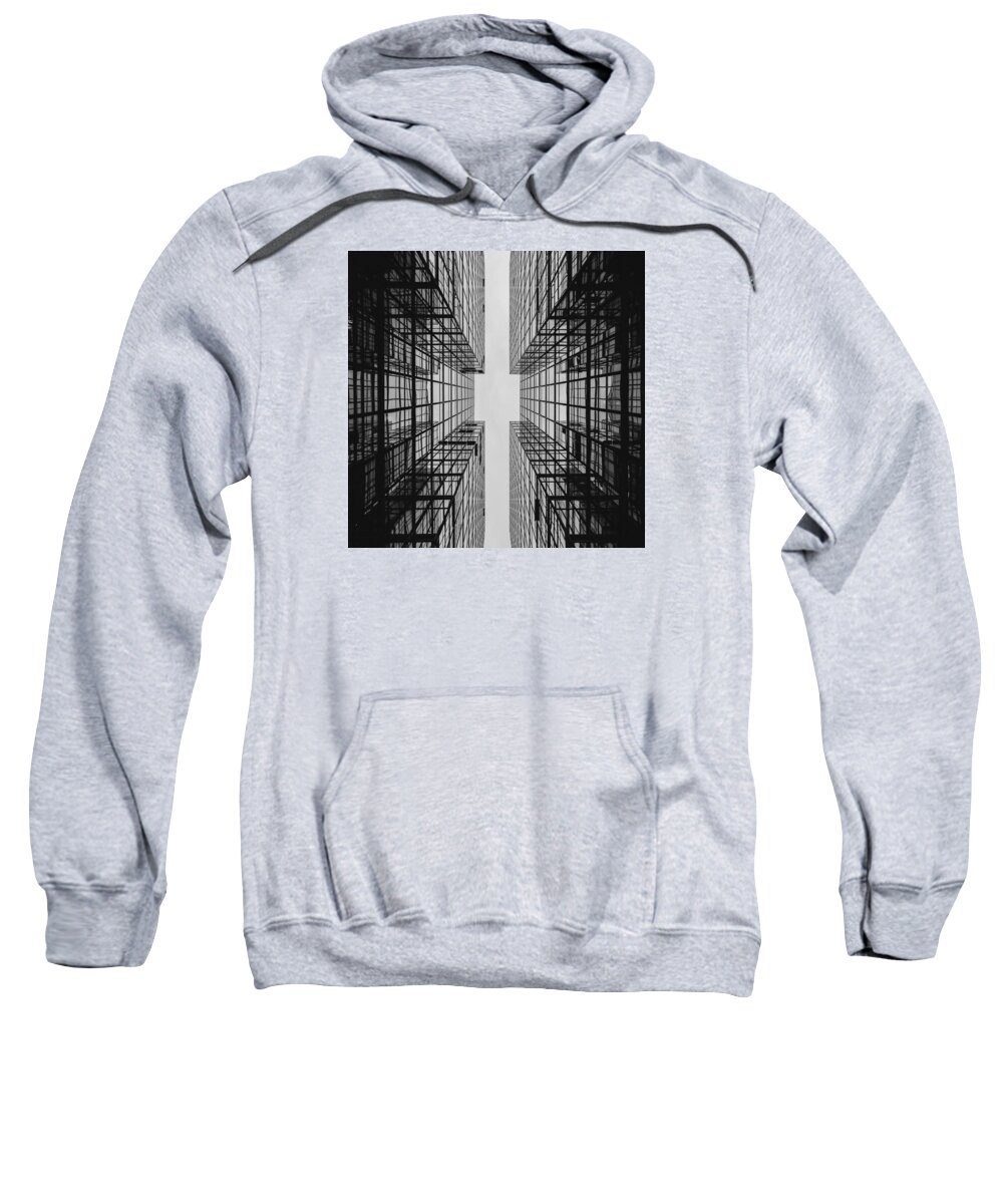 City Buildings Sweatshirt featuring the photograph City Buildings by Marianna Mills