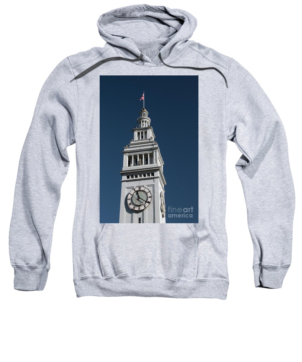 Built Sweatshirt featuring the photograph Clock tower of the train station in San Francisco by Amanda Mohler