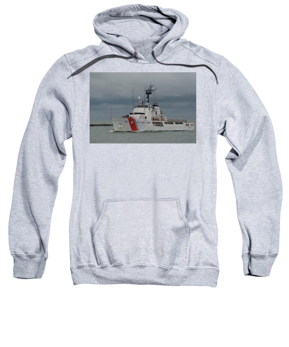 U.s Coast Guard Cutter Sweatshirt featuring the photograph Coast Guard Cutter Vigilant by Bradford Martin