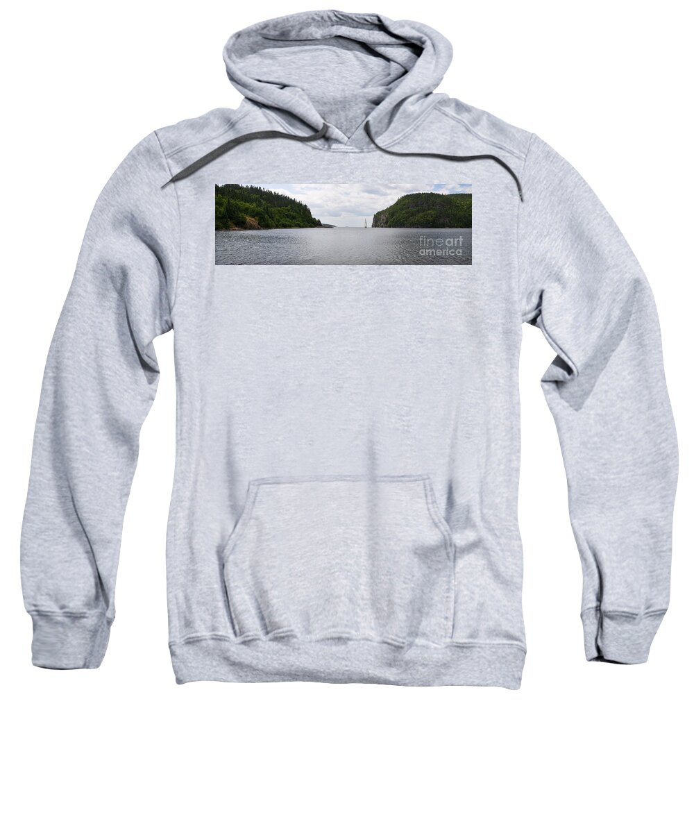 Panorama Sweatshirt featuring the photograph Coldwell Bay by Doug Gibbons