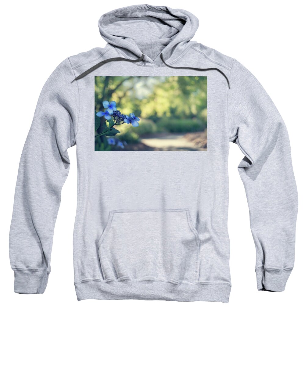 Flowers Sweatshirt featuring the photograph Color Me Blue by Gene Garnace