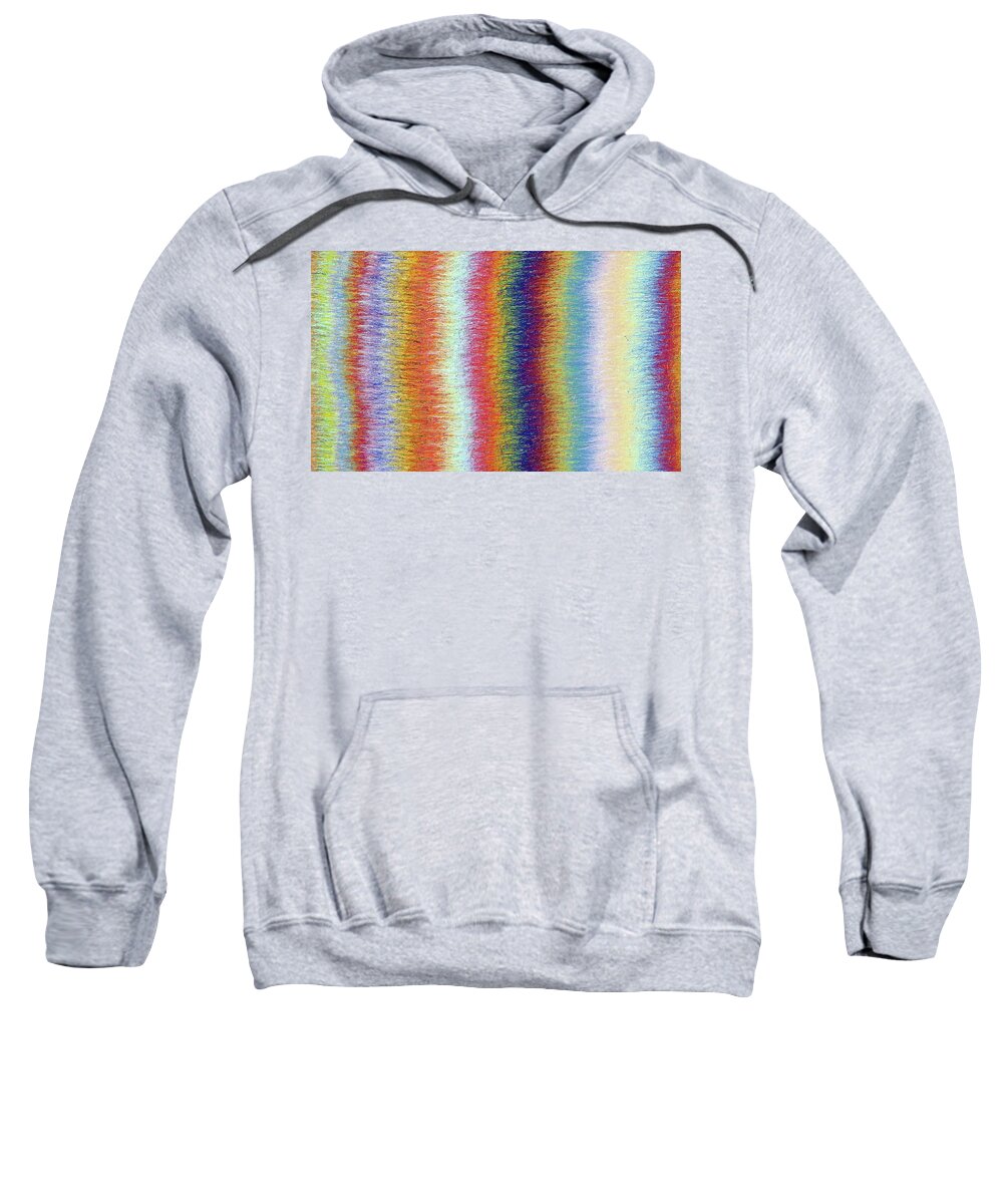 Color Sweatshirt featuring the painting Color Wave Study Number Two by Stephen Mauldin