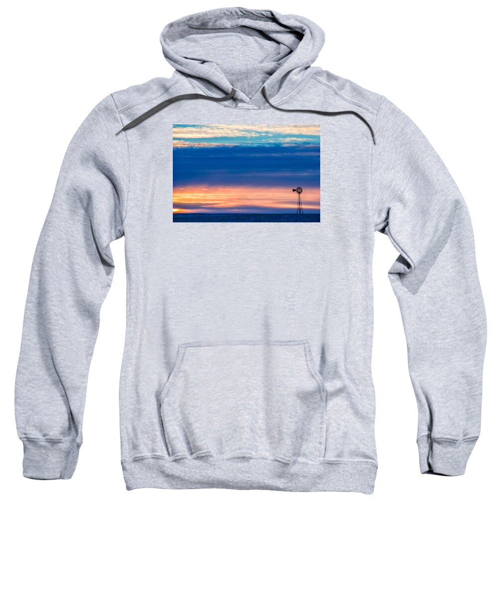 Windmill Sweatshirt featuring the photograph Colorful Calm by Todd Klassy