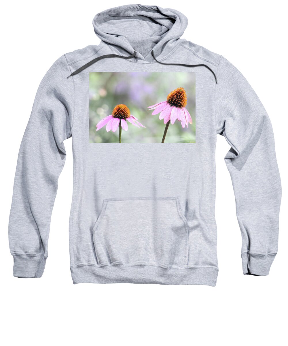 Flowers Sweatshirt featuring the photograph Coneflowers on a Summer Day by Trina Ansel