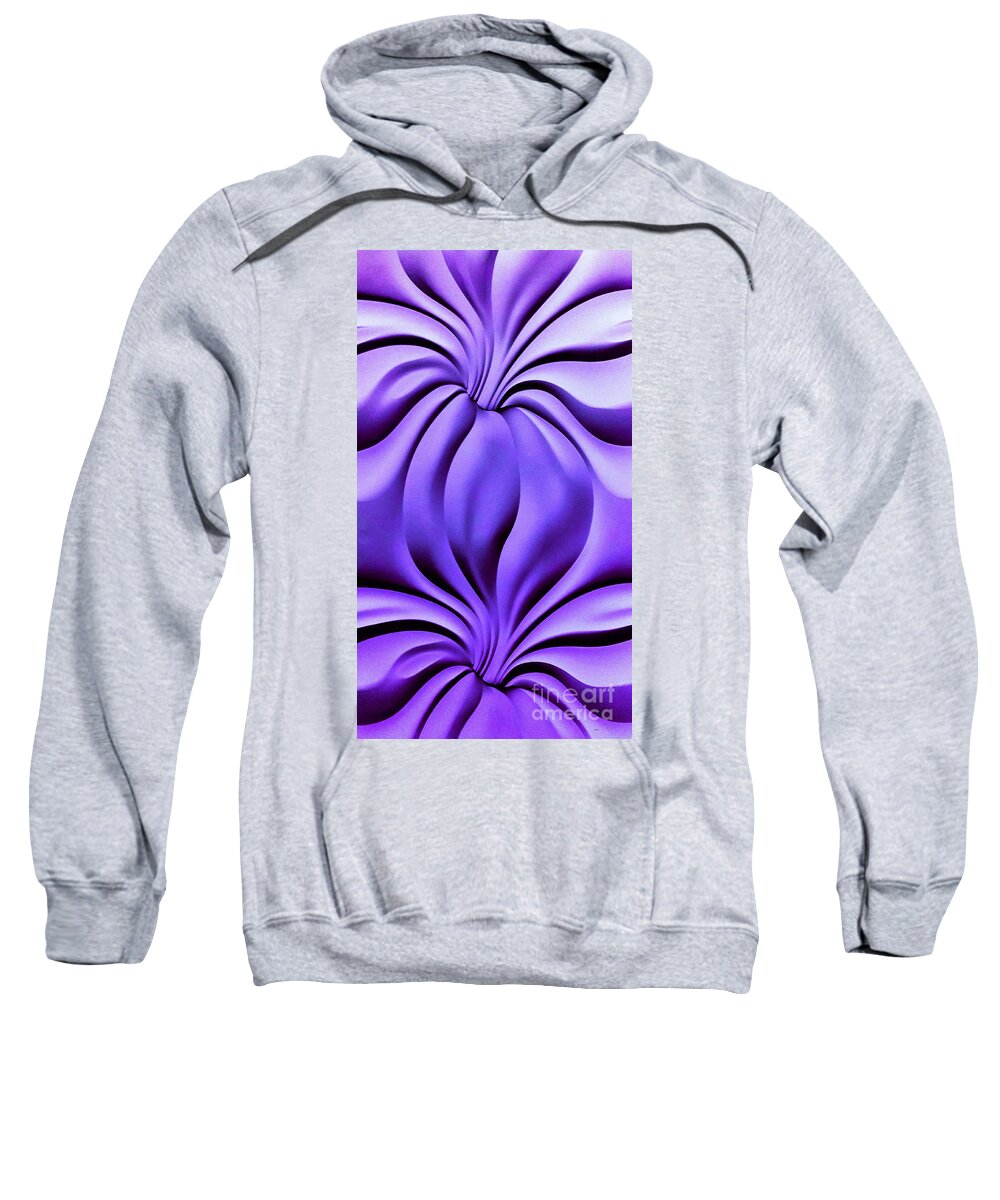 Purple Sweatshirt featuring the photograph Contemplation in Purple by Roberta Byram