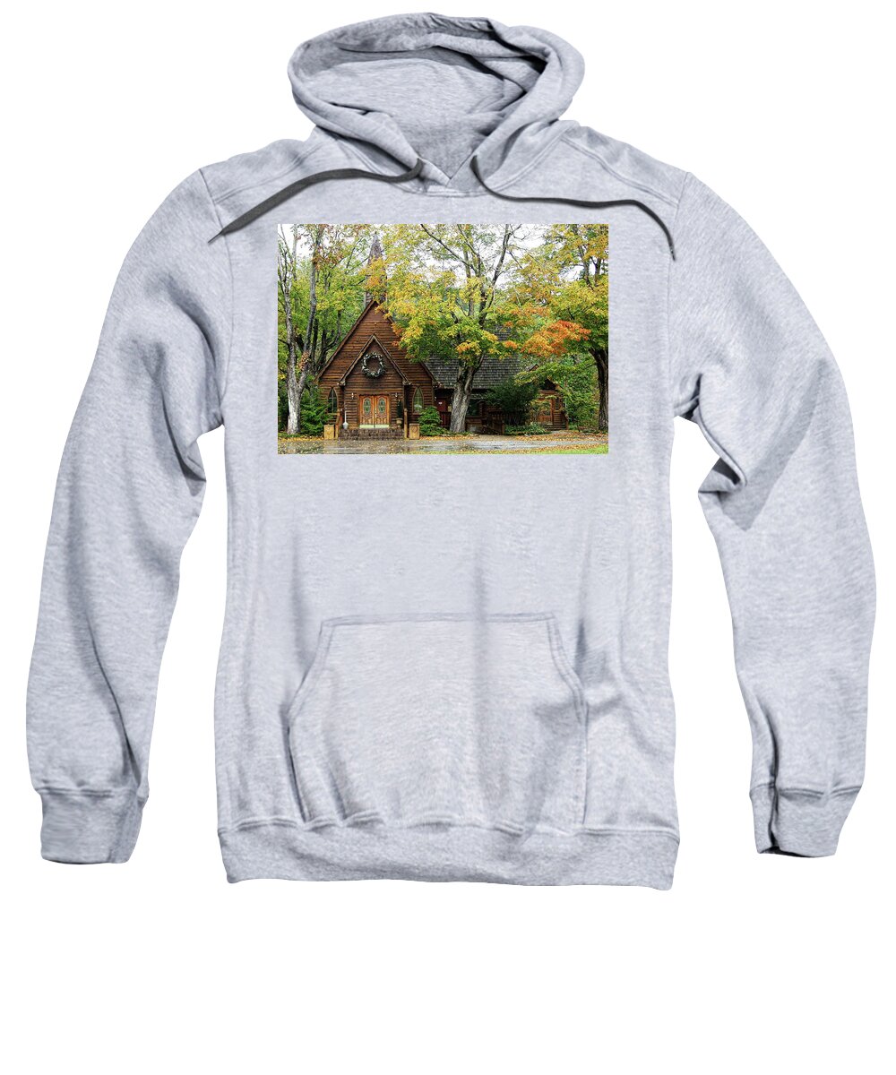 Townsend Sweatshirt featuring the photograph Country Chapel by Jerry Battle