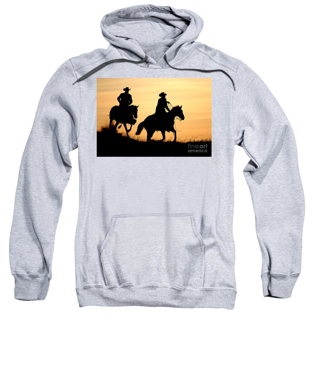 Cowboys Sweatshirt featuring the photograph Cowboys #2394 by Carien Schippers