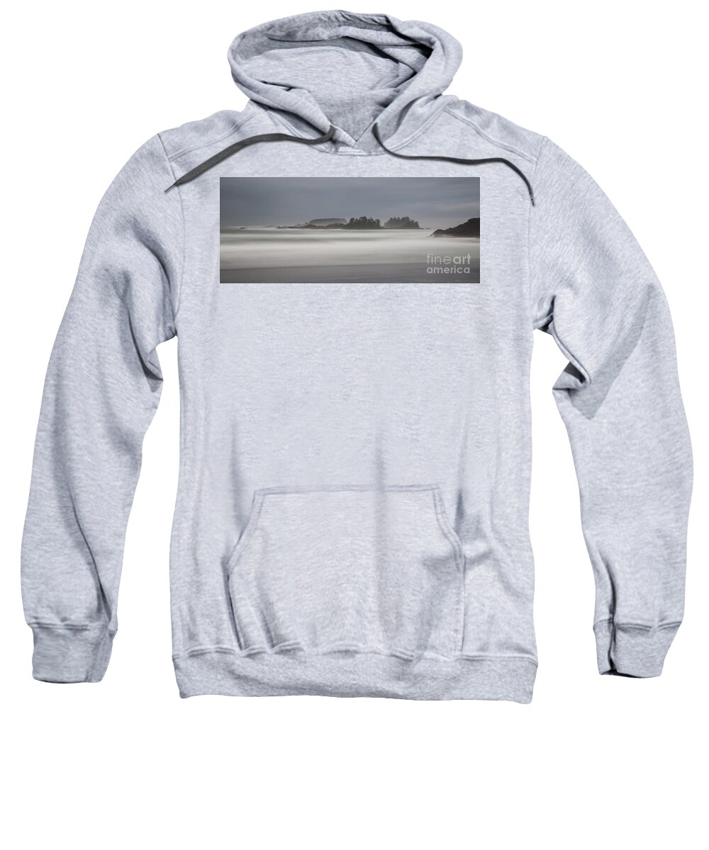 Cox Bay Sweatshirt featuring the digital art Cox Bay, Tofino, B.C. Canada by Phil Dyer