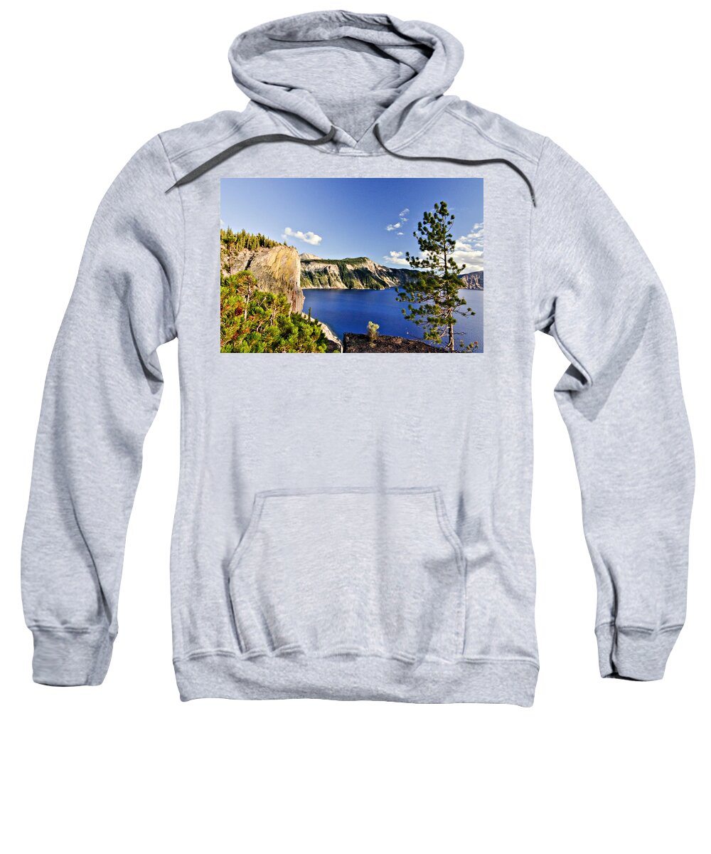 Crater Lake Sweatshirt featuring the photograph Crater Lake II by Albert Seger
