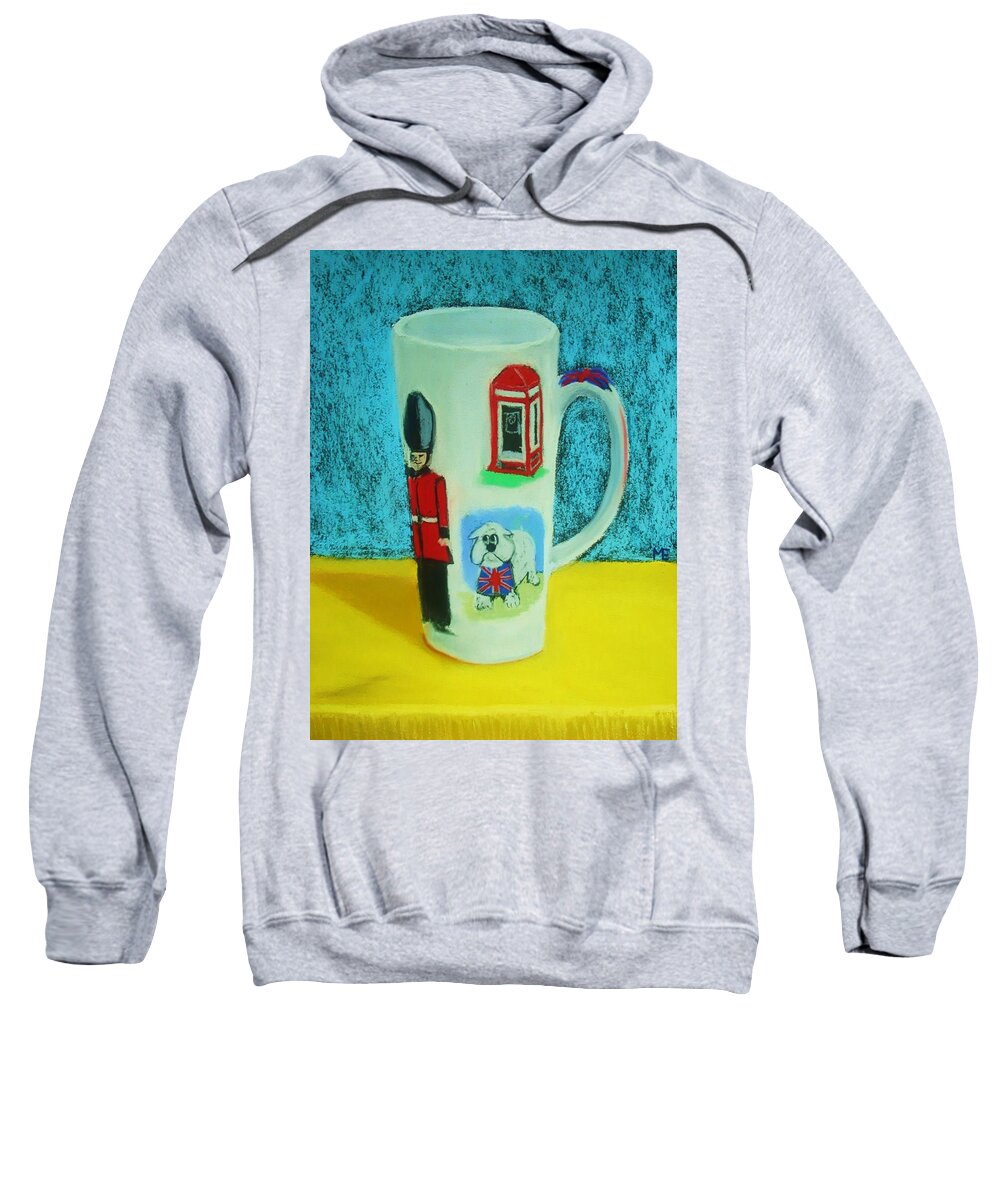 Coffee Cup Sweatshirt featuring the painting Cup of London Java by Melinda Etzold
