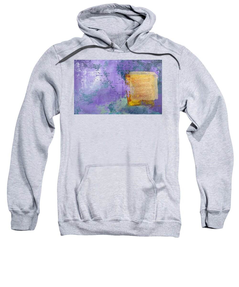 Lyrical Abstract Sweatshirt featuring the painting Daily Abstraction 217121001B by Eduard Meinema