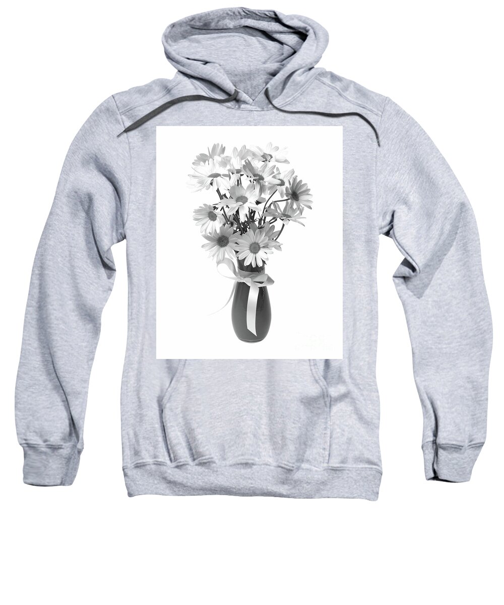 Daisies In A Vase Sweatshirt featuring the photograph Daisies in a Vase by Olga Hamilton