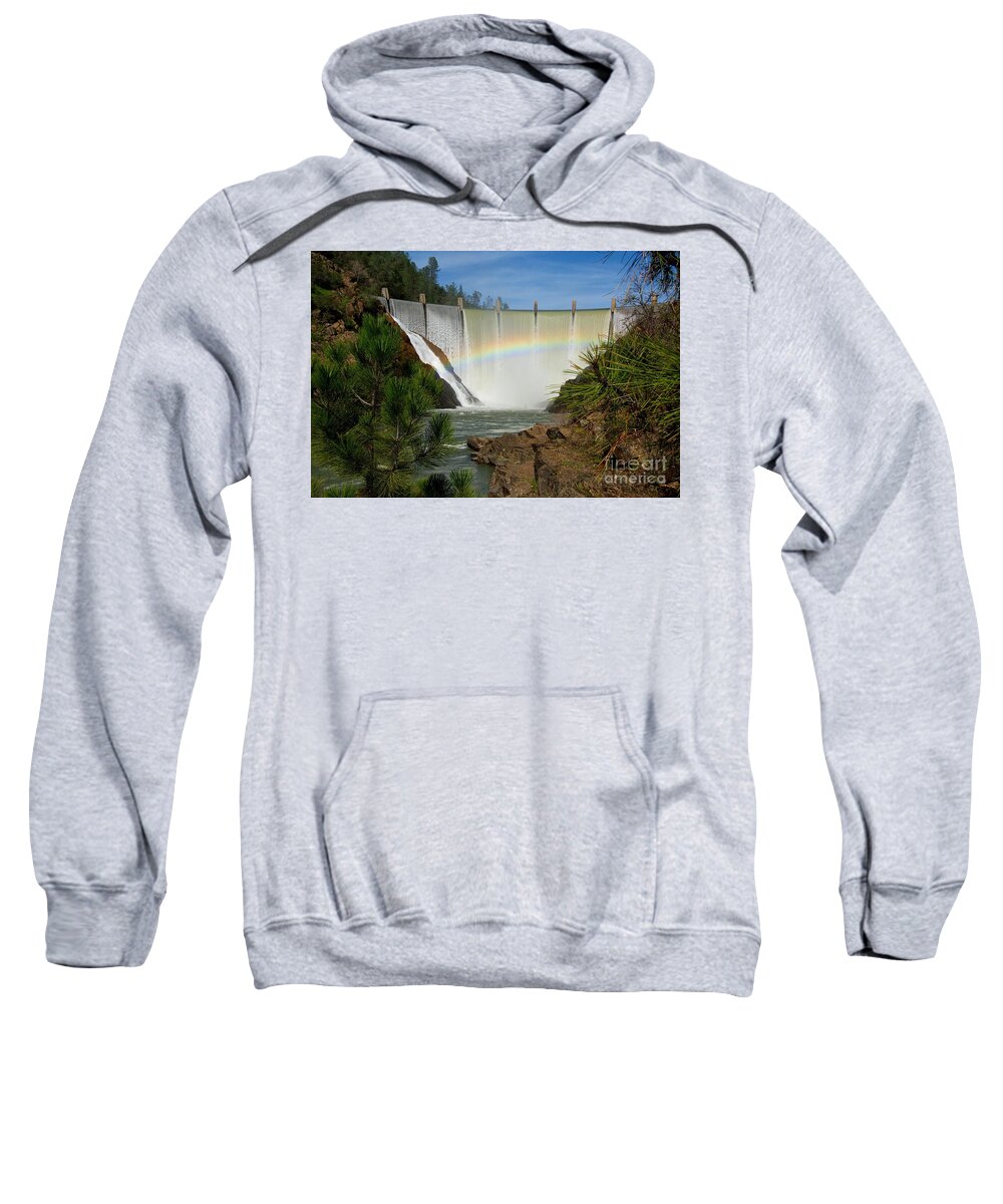Dam Rainbow Sweatshirt featuring the photograph Dam Rainbow by Patrick Witz