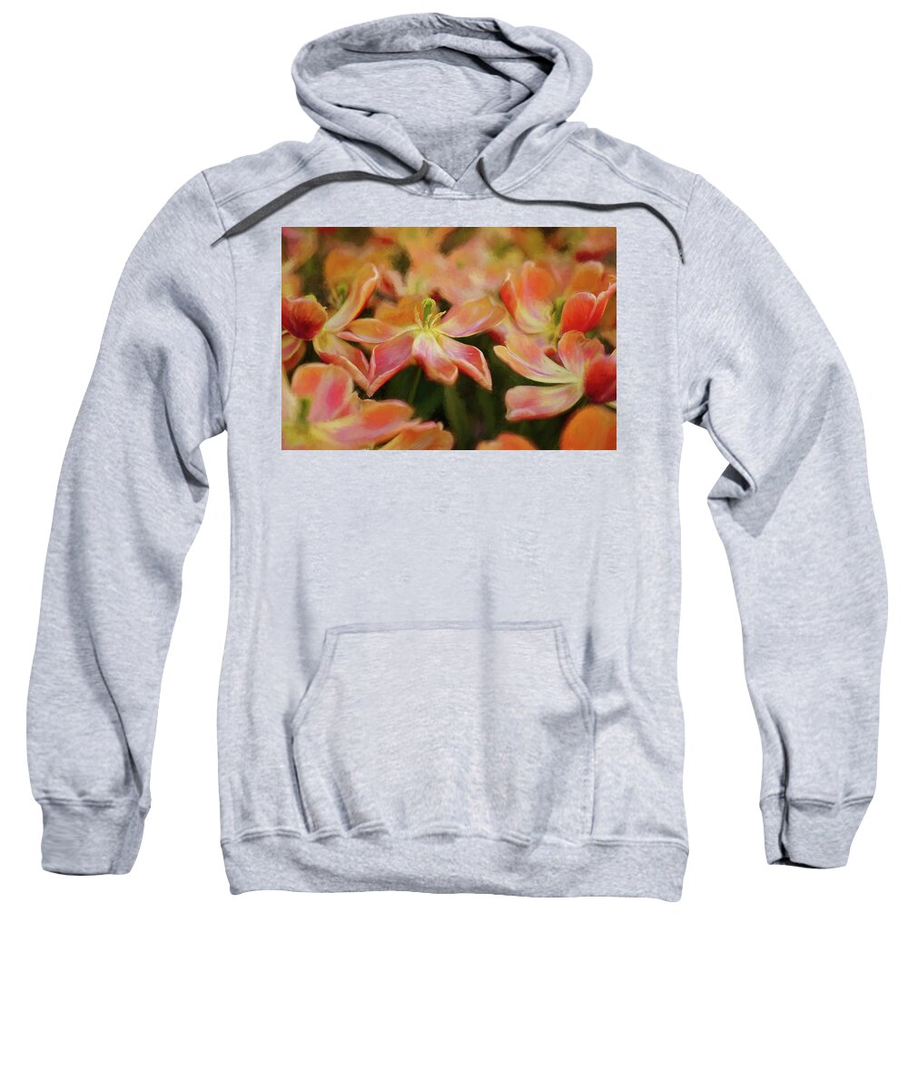 Fine Art Sweatshirt featuring the photograph Dancing Flowers by Mary Buck