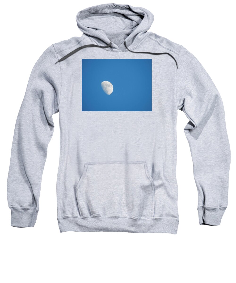 Moon Sweatshirt featuring the photograph Day Moon by Krys Whitney