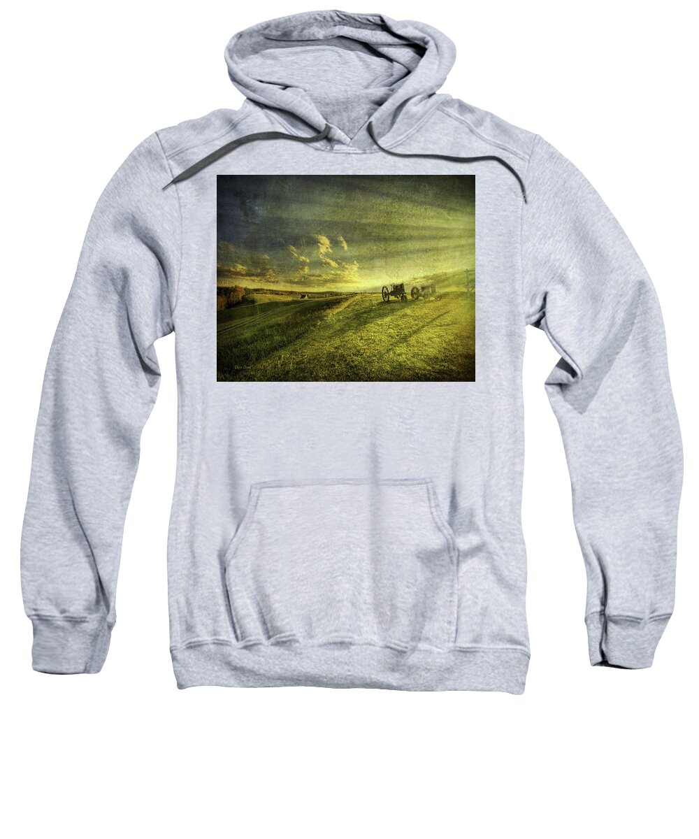 Long Point Cliff Sweatshirt featuring the photograph Days Done by Mark Allen