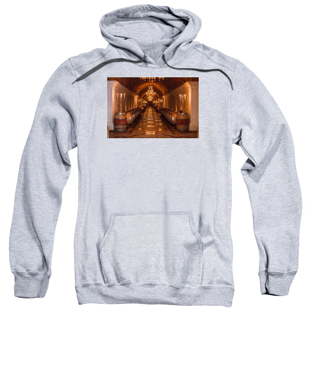 Winery Sweatshirt featuring the photograph Del Dotto Wine Cellar by Scott Campbell