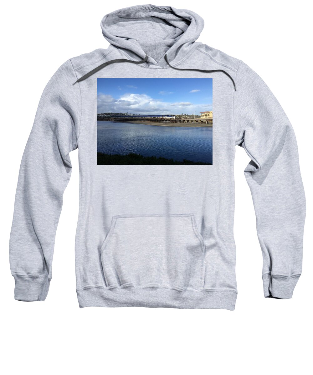  Sweatshirt featuring the photograph Del Mar Coaster by San Diego California