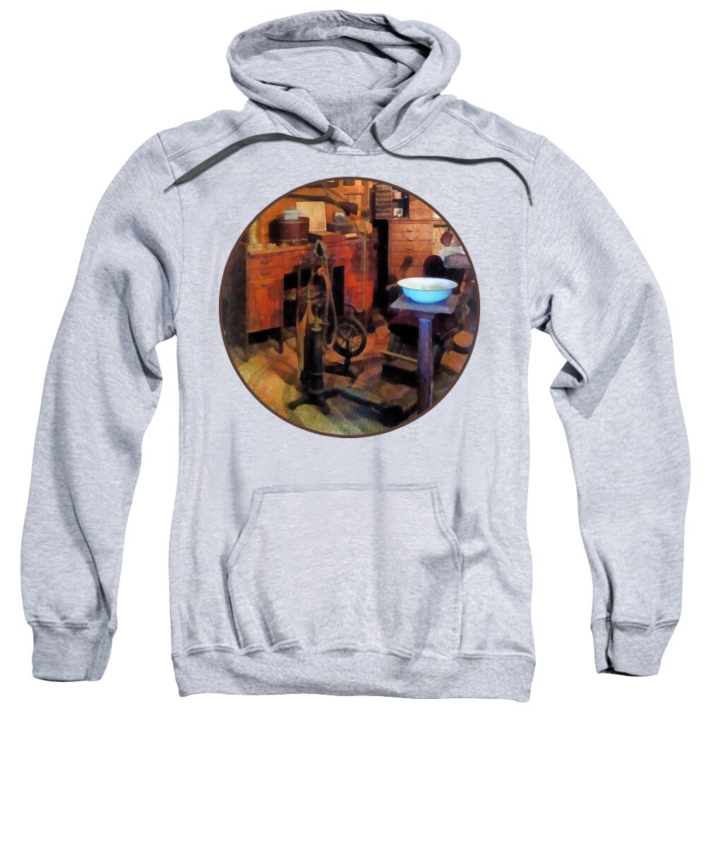 Dentist Sweatshirt featuring the photograph Dentist - Dental Office With Drill by Susan Savad