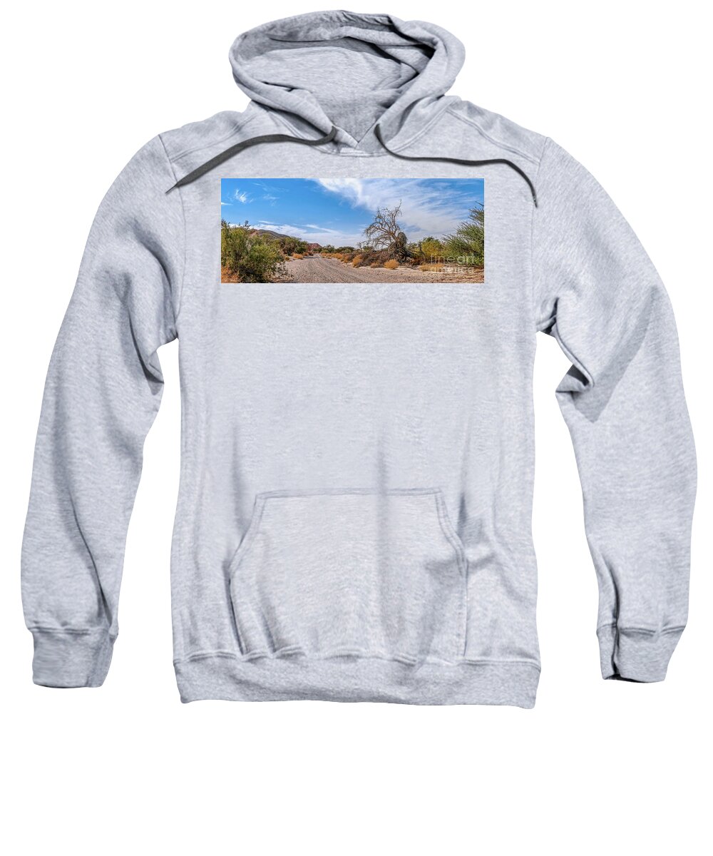 Desert Sweatshirt featuring the photograph Desert road by Arik Baltinester