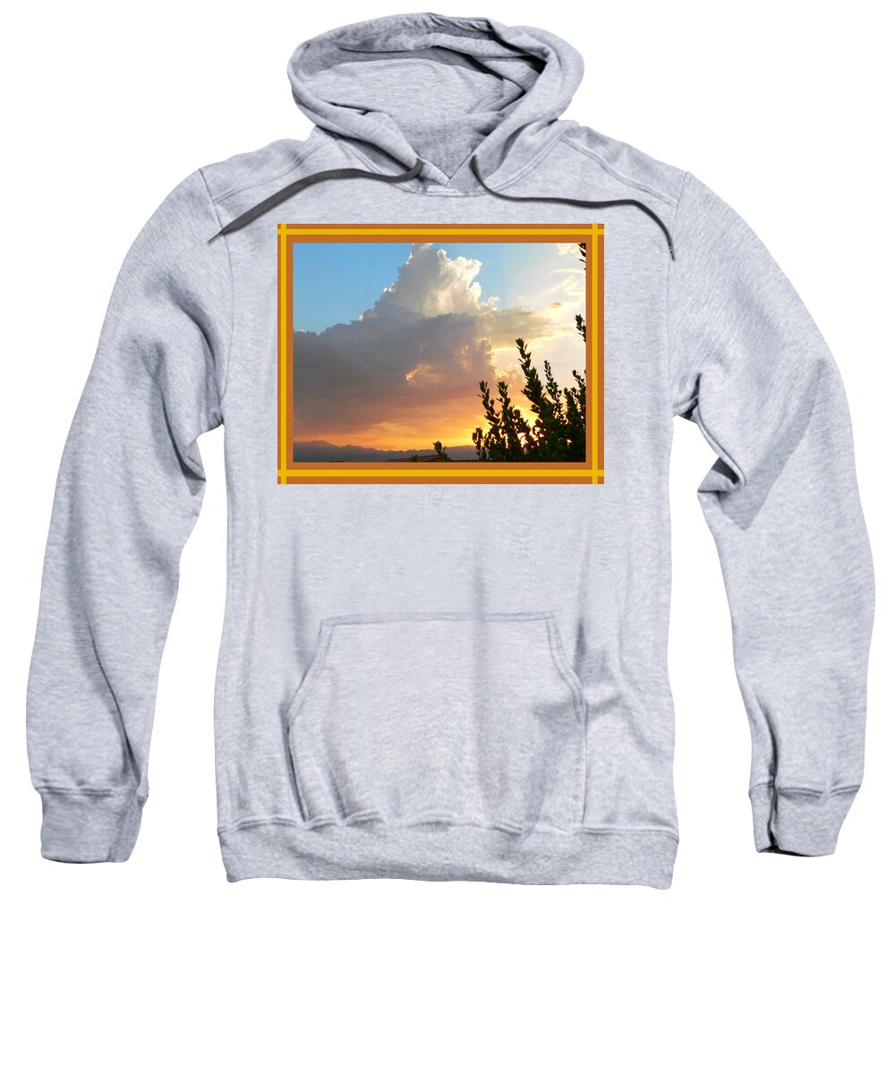 Desert Thunderhead Sweatshirt featuring the photograph Desert Thunderhead by Shirley Anderson