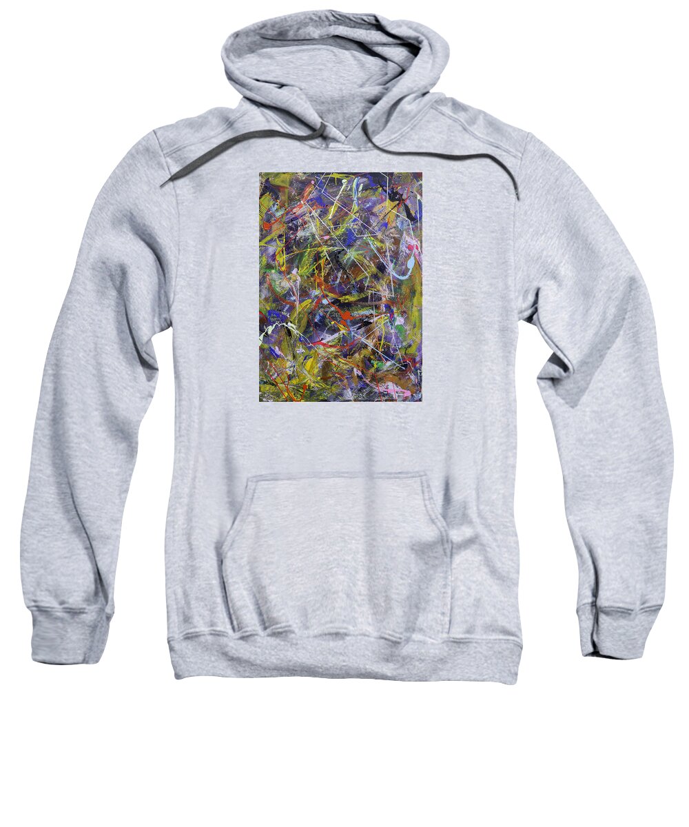 Abstract Sweatshirt featuring the painting DeWitt Bellfield by Julius Hannah