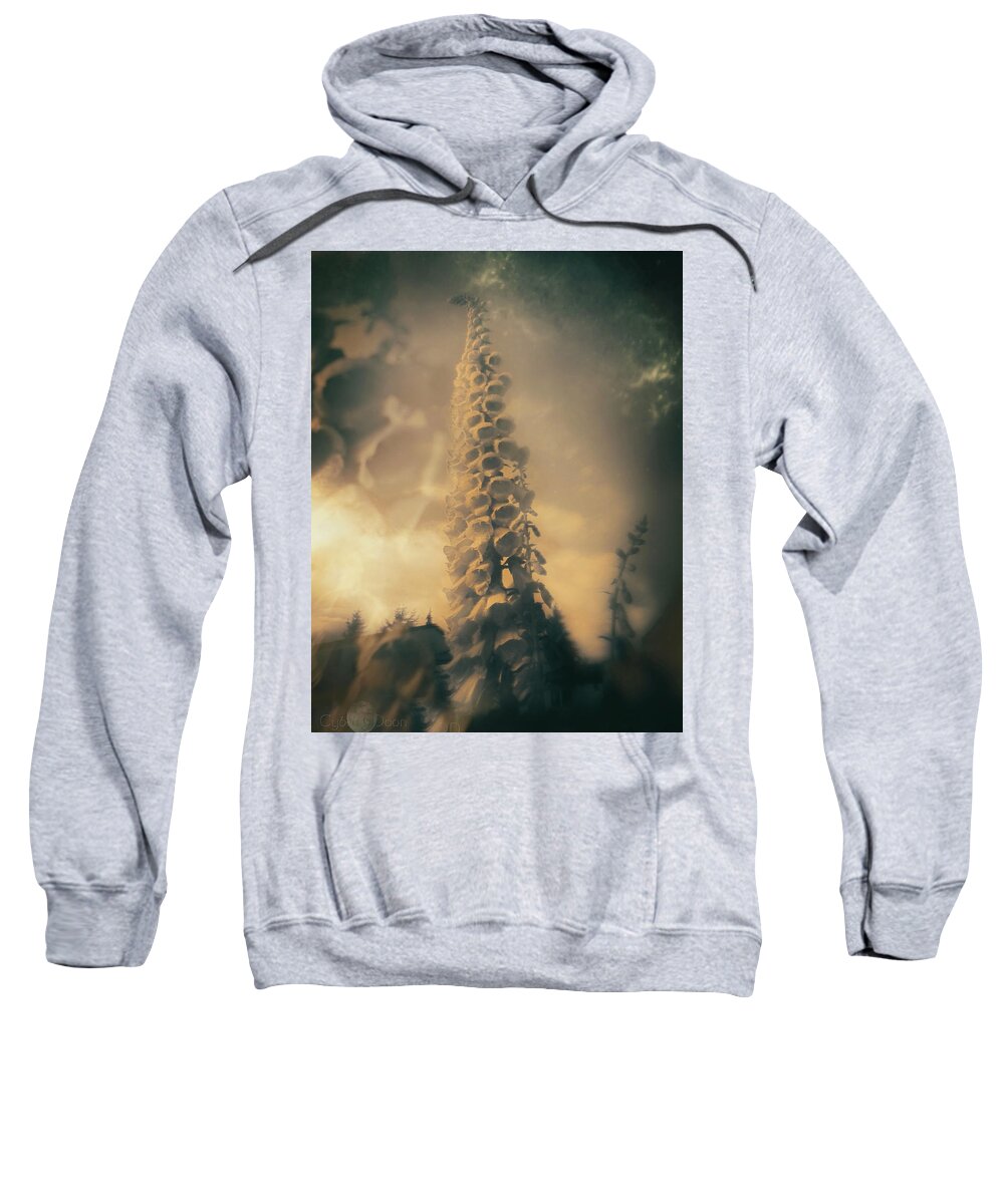  Sweatshirt featuring the photograph Digitalis on Mars by Cybele Moon