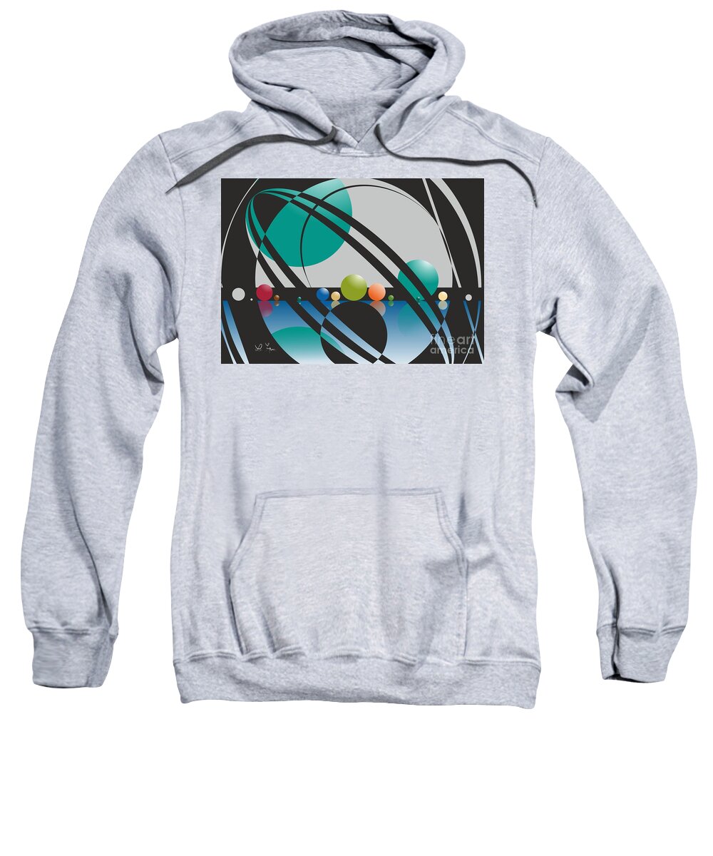 Discovered Sweatshirt featuring the digital art Discovered Thoughs by Leo Symon