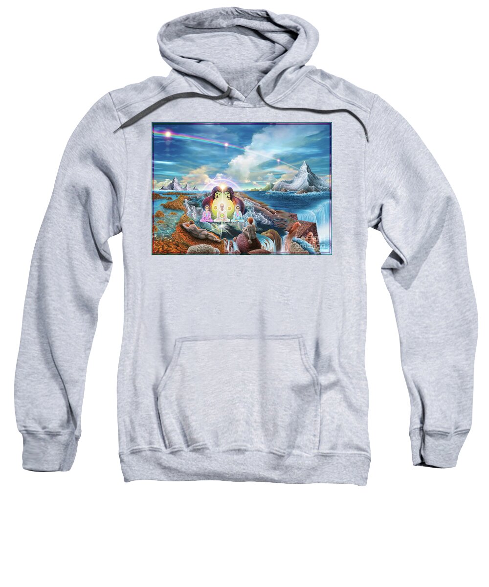 Surreal Art Sweatshirt featuring the mixed media Do You Have a Vision by Leonard Rubins