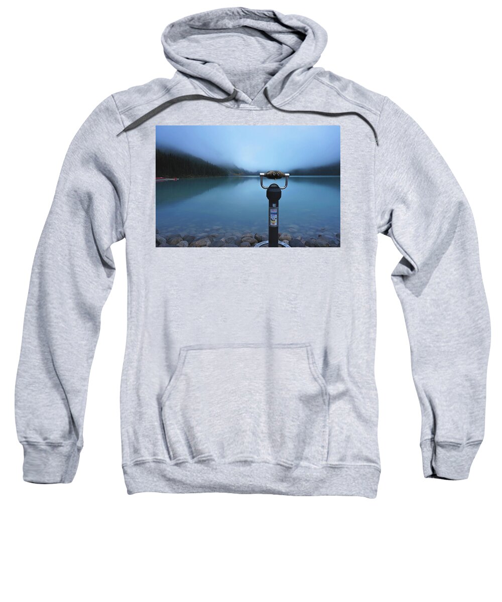Lake Sweatshirt featuring the photograph Double Vision by Deborah Penland