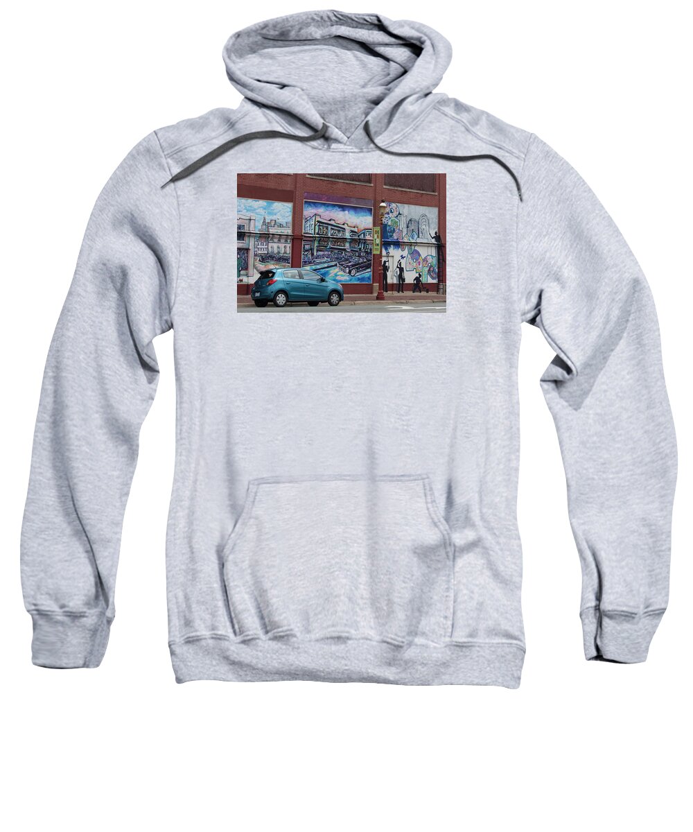 Photograph Sweatshirt featuring the photograph Downtown Winston Salem Series I by Suzanne Gaff