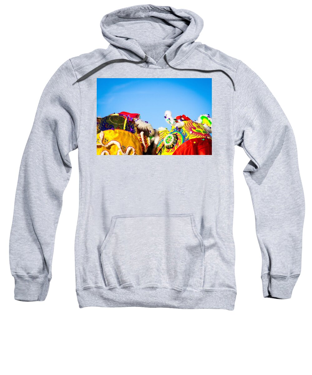 Chinese New Year Sweatshirt featuring the photograph Dragon Dance by Bobby Villapando