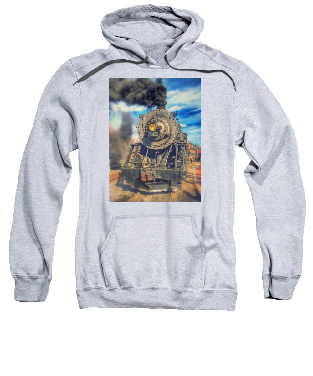 Train Sweatshirt featuring the photograph Dream Engine by Chris Montcalmo