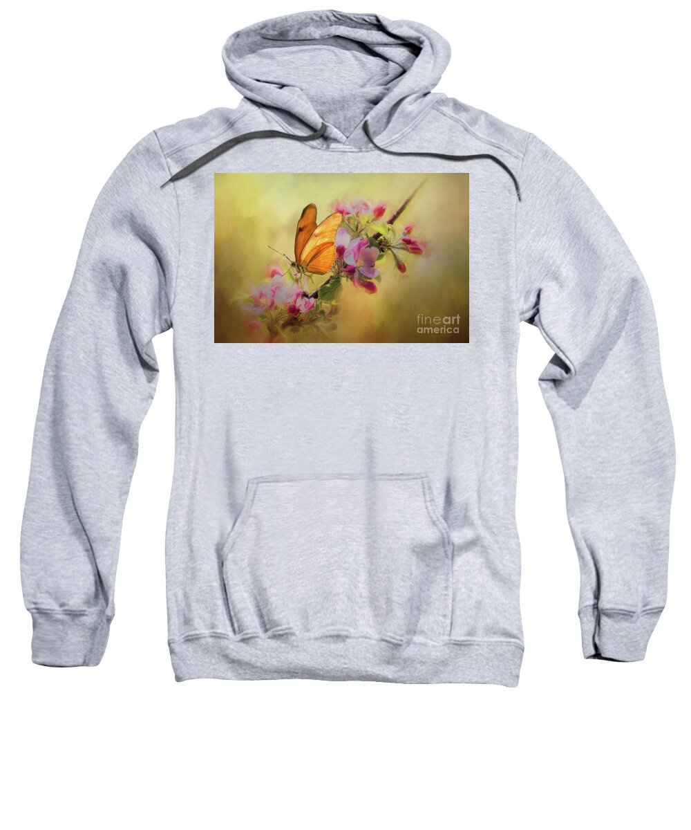 Dryas Julia Sweatshirt featuring the photograph Dreaming of Spring by Eva Lechner