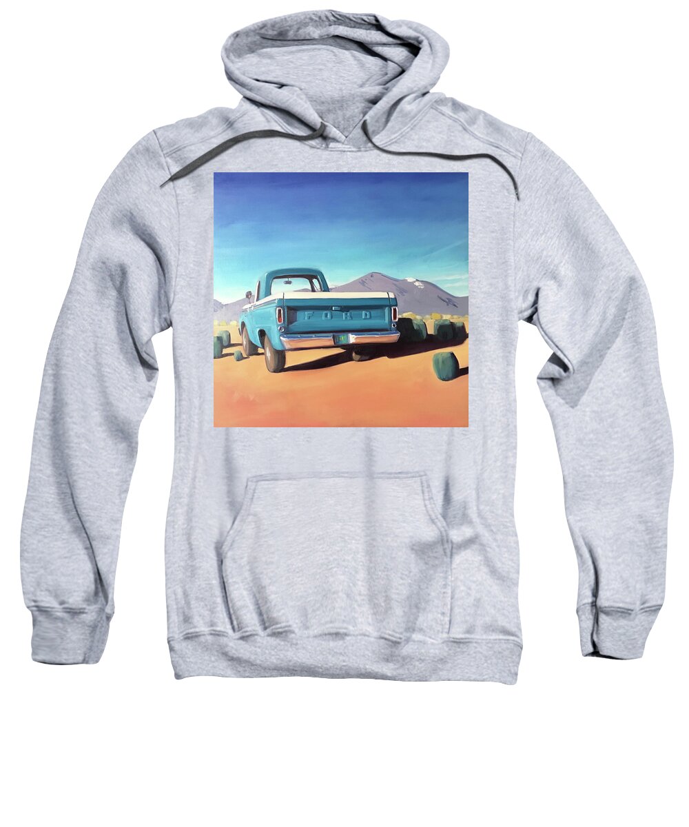 Ford Sweatshirt featuring the painting Drive through the Sagebrush by Elizabeth Jose