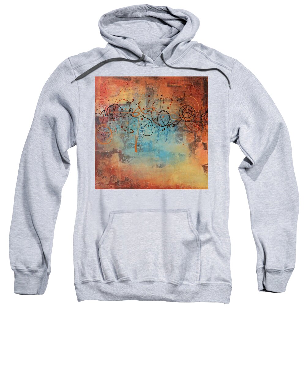 Acrylic Sweatshirt featuring the painting Ease by Brenda O'Quin