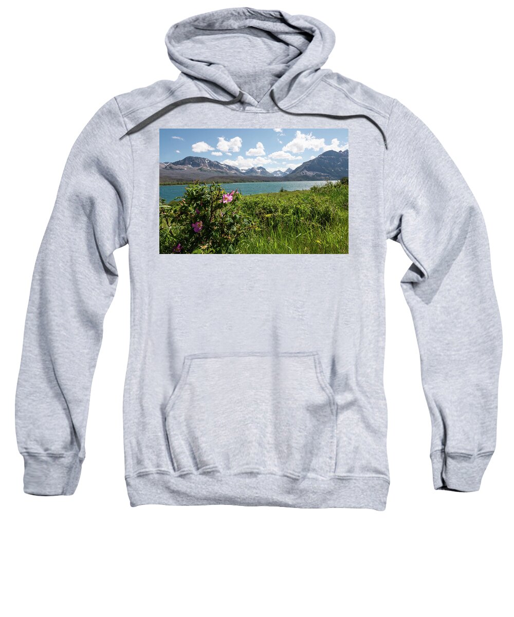Glacier Sweatshirt featuring the photograph East Glacier National Park by Margaret Pitcher