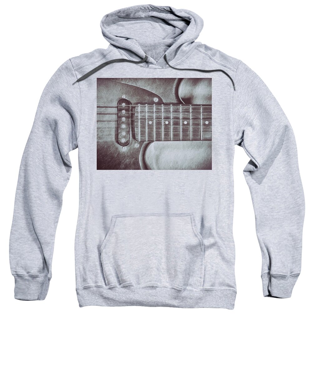 Scott Norris Photography Sweatshirt featuring the photograph Electric Guitar by Scott Norris