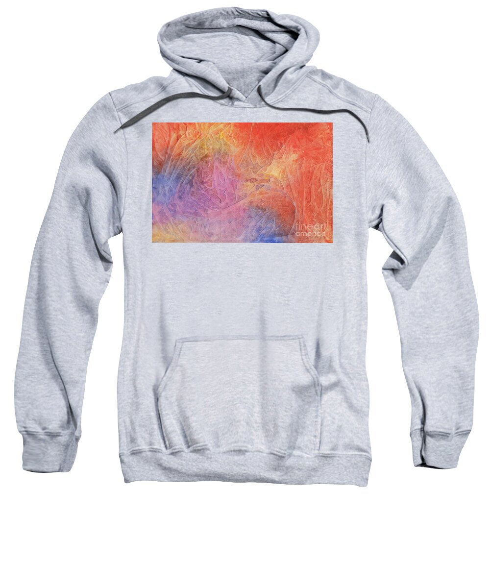 Color Sweatshirt featuring the painting Eleyna's Forest by Jackie Mueller-Jones