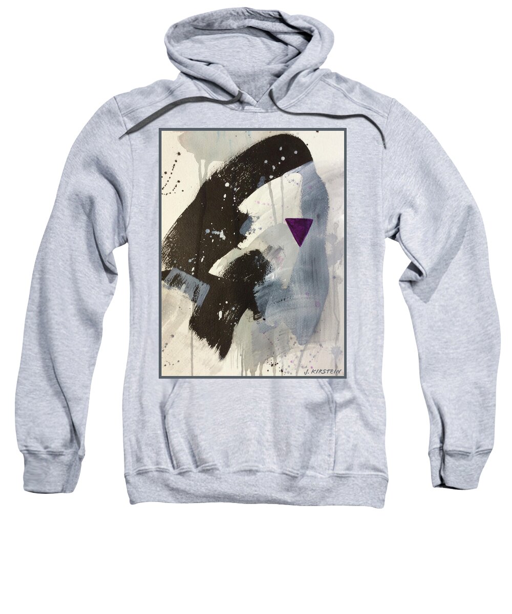 Equilibrium Sweatshirt featuring the painting Equilibrium by Janis Kirstein