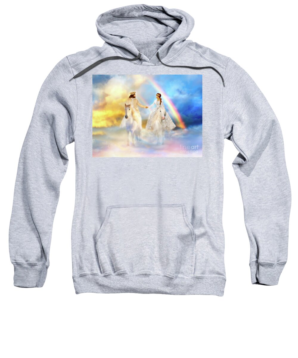 Bride Sweatshirt featuring the digital art Eternal Promise by Constance Woods