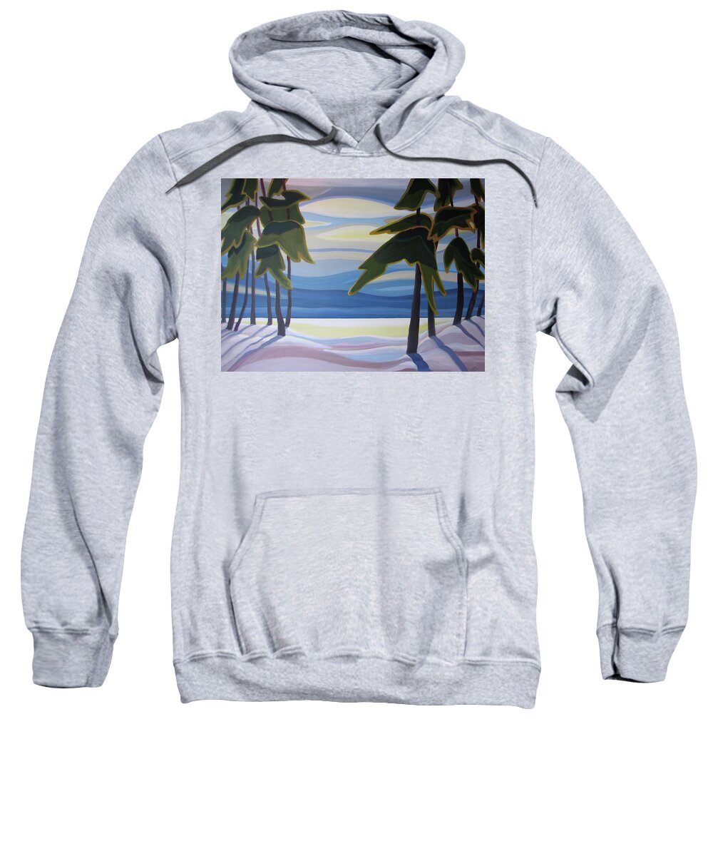 Group Of Seven Sweatshirt featuring the painting Ethereal by Barbel Smith