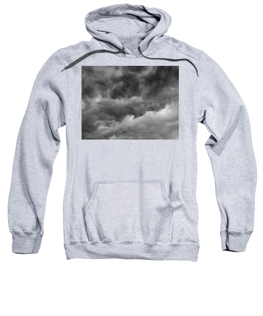 Clouds Sweatshirt featuring the photograph Faces In The Mist Of Chaos by ChelleAnne Paradis