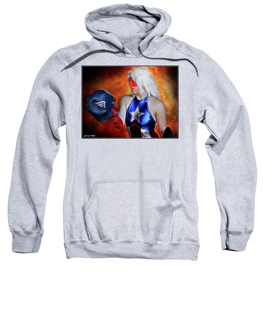 Captain America Sweatshirt featuring the photograph Fall and Rise Of A Hero by Jon Volden