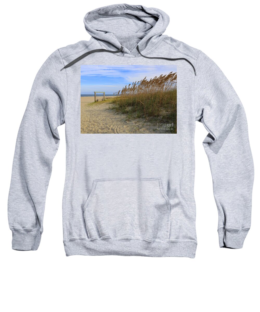 Tybee Island Sweatshirt featuring the photograph Fall Day on Tybee Island by Carol Groenen