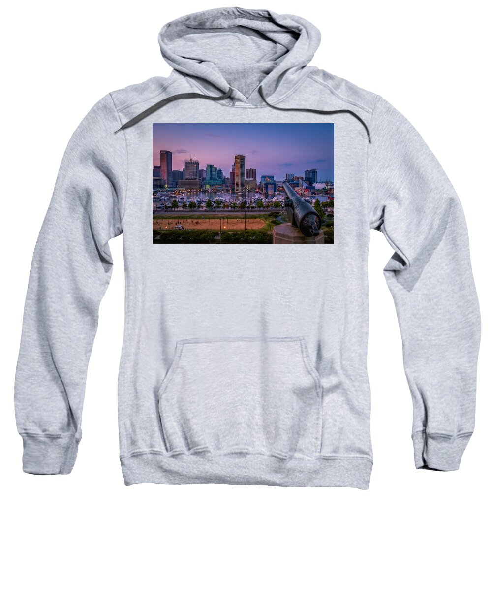 Baltimore Sweatshirt featuring the photograph Federal Hill In Baltimore Maryland by Susan Candelario