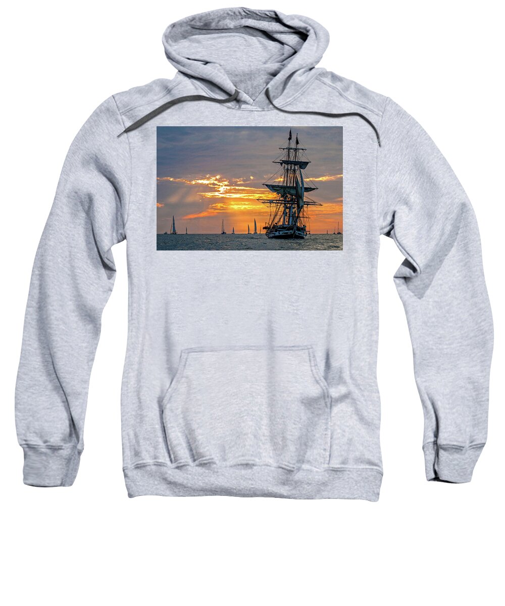 Tall Ship Sweatshirt featuring the photograph Final Voyage by Cliff Wassmann