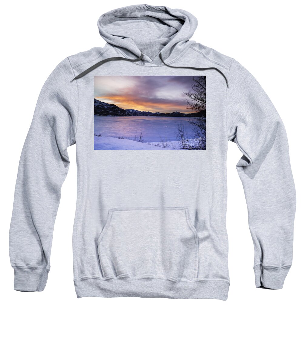 Idaho Sweatshirt featuring the photograph Fire and Ice by Daryl L Hunter